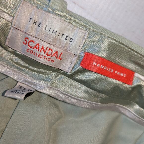 The Limited Scandal Collection Harper Sage Pant sz 4 - Picture 3 of 4